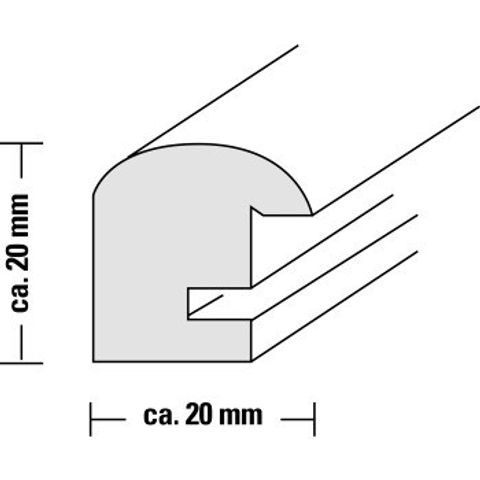 HAMA RÁMEČEK DŘEVĚNÝ OREGON, PŘÍRODNÍ, 40X50CM