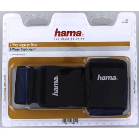 HAMA 2-WAY LUGGAGE STRAP, 5X200 CM/5X230 CM, DARK-BLUE
