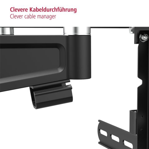 HAMA NÁSTENNÝ DRŽIAK TV, POHYBLIVÝ, 400X400, 5*, ČIERNY