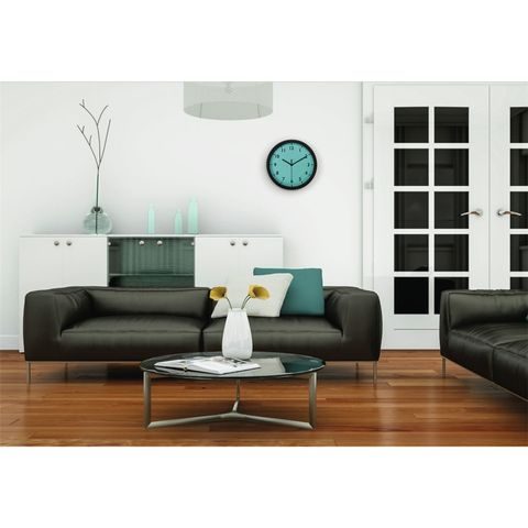 HAMA PURE, NÁSTĚNNÉ HODINY, 25 CM, TICHÝ CHOD, PETROLEJOVÉ