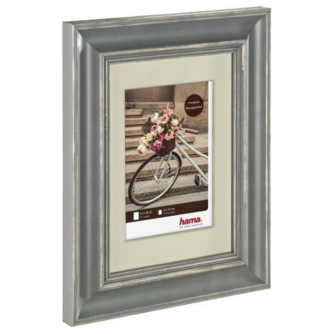 HAMA RÁMEČEK DŘEVĚNÝ VÉLO, ŠEDÁ, 13 X 18 CM