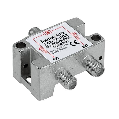 HAMA SAT DISTRIBUTOR, 2 WAY, FULLY SHIELDED