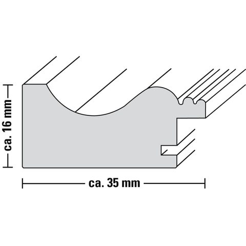 HAMA RÁMEČEK DŘEVĚNÝ VÉLO, ŠEDÁ, 20 X 30 CM