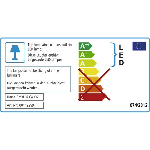HAMA SL 60 LED DESK LAMP, RADIO/BLUETOOTH/HANDS-FREE SYSTEM/MULTI-COLOUR