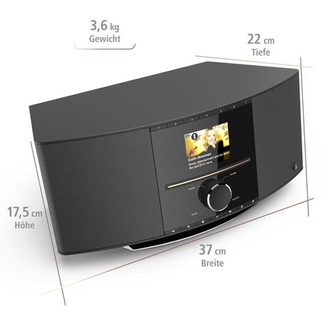 HAMA DIGITÁLNÍ RÁDIO DIR3505MSCBT, DAB+/INTERNETOVÉ RÁDIO/CD/BT/MULTIROOM/APP OVLÁDÁNÍ