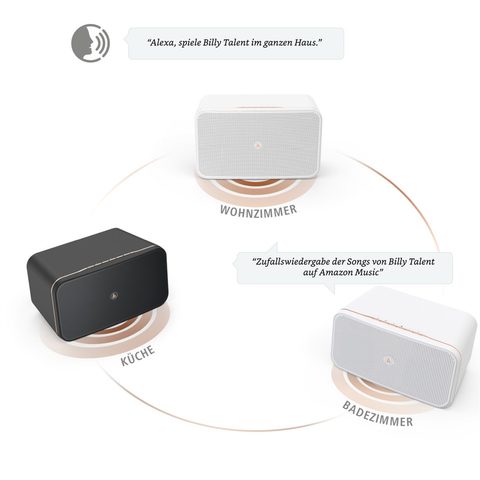 HAMA SMART REPRODUKTOR SIRIUM2100AMBT, ALEXA/BLUETOOTH, BÍLÝ