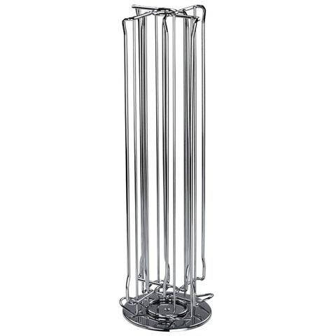 XAVAX CROCE COFFEE CAPSULE STAND FOR NESPRESSO, 40 CAPSULES, SILVER