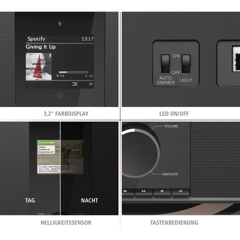 HAMA DIGITÁLNÍ RÁDIO DIR3605MSBT, DAB+/INTERNETOVÉ RÁDIO/MULTIROOM/BLUETOOTH/APP OVLÁDÁNÍ