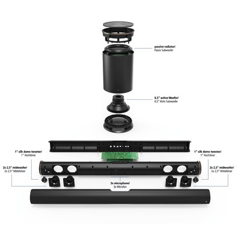HAMA SMART SOUNDBAR SIRIUM4000ABT, WIRELESS SUBWOOFER / BLUETOOTH / ALEXA