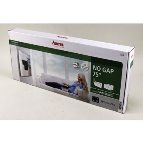 HAMA NÁSTĚNNÝ DRŽÁK NO GAP PRO TV SAMSUNG, BEZMEZEROVÝ, 75"