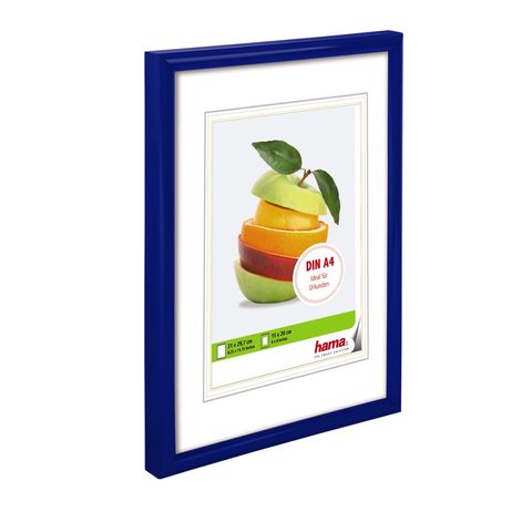 HAMA RÁMEČEK PLASTOVÝ SEVILLA, MODRÁ, 21X29,7 CM, PRŮHLEDNÝ PLAST
