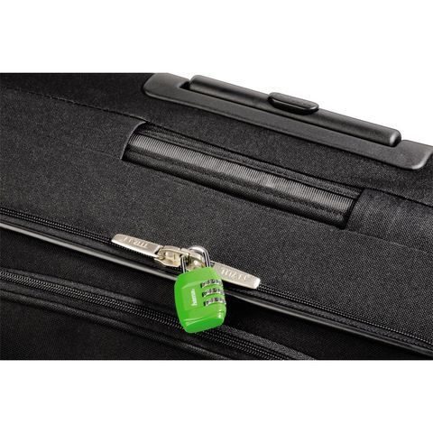 HAMA COMBINATION LUGGAGE LOCK, SET OF 2, GREEN