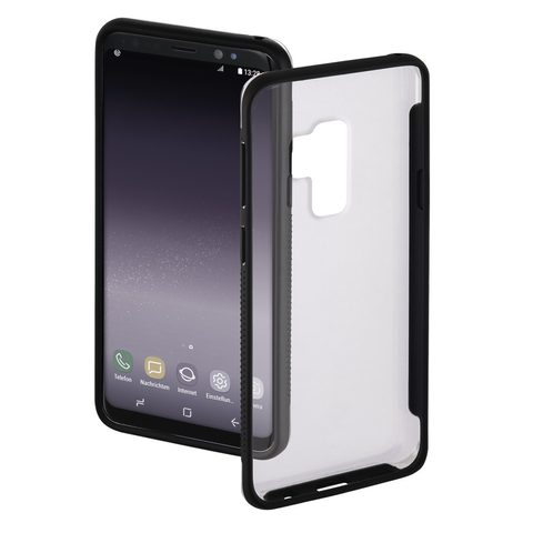 HAMA FRAME COVER FOR SAMSUNG GALAXY S9+, TRANSPARENT/BLACK