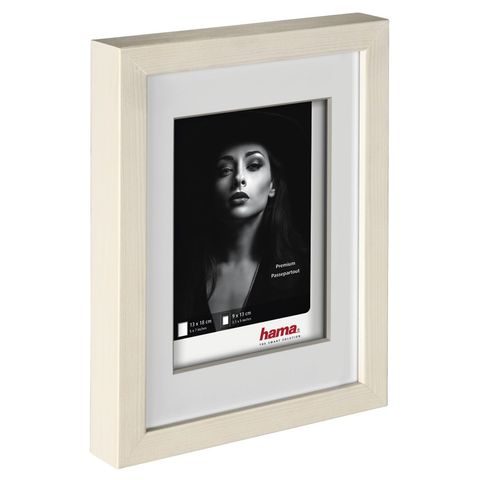 HAMA RÁMEČEK DŘEVĚNÝ DANA, BÍLÁ, 13 X 18 CM