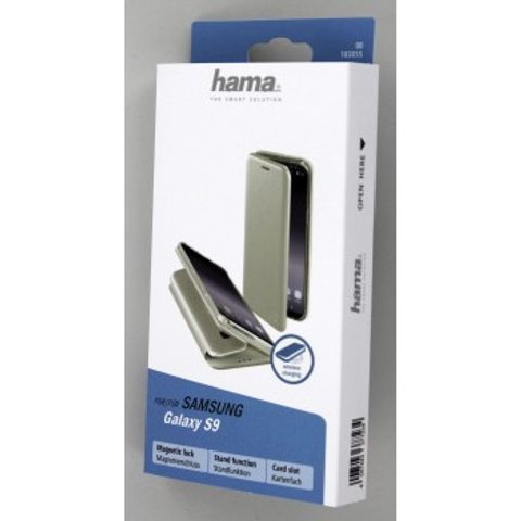 HAMA CURVE BOOKLET FOR SAMSUNG GALAXY S9, SILVER
