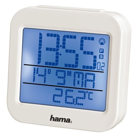 HAMA RC 130 DIGITÁLNY BUDÍK, RIADENÝ RÁDIOVÝM SIGNÁLOM, BIELY