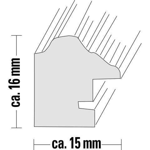 HAMA RÁMEČEK DŘEVĚNÝ FLORIDA, HNĚDÁ, 30X40 CM