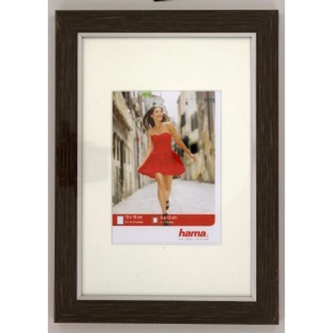 HAMA RÁMEČEK PLASTOVÝ PORTO, ŠEDÁ BOROVICE, 13X18 CM