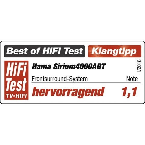 HAMA SMART SOUNDBAR SIRIUM4000ABT, WIRELESS SUBWOOFER / BLUETOOTH / ALEXA