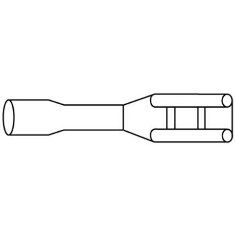 HAMA CAR HIFI CONNECTOR, GOLD-PLATED, 2,8 MM, 10 PCS.