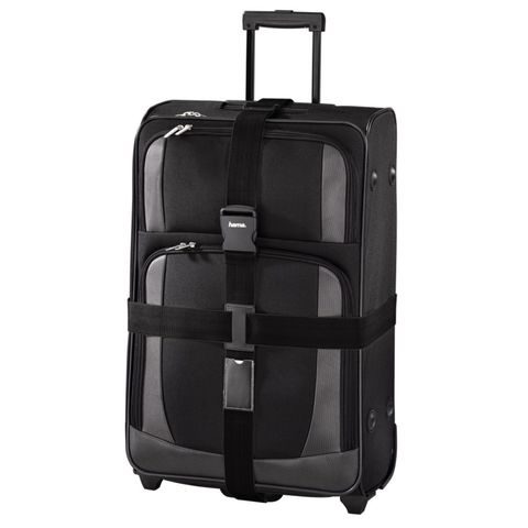 HAMA 2-WAY LUGGAGE STRAP, 5X200 CM/5X230 CM, BLACK