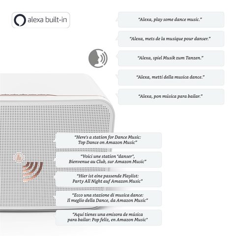 HAMA SMART REPRODUKTOR SIRIUM2100AMBT, ALEXA/BLUETOOTH, BÍLÝ