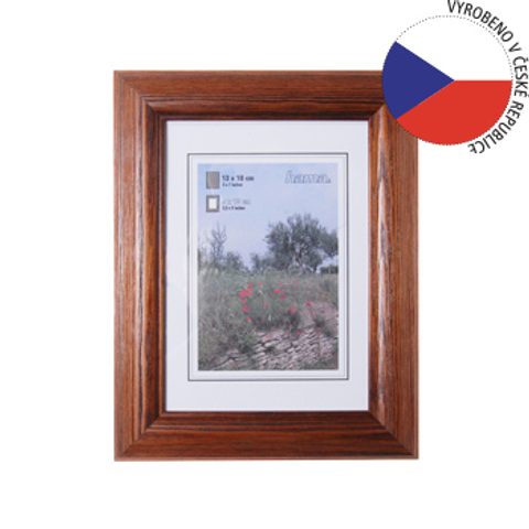 HAMA 1227 RÁMEČEK DŘEVĚNÝ LORETA, TMAVÝ DUB, 13X18 CM