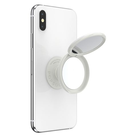 POPSOCKETS POPGRIP GEN.2, POPMIRROR MIDSUMMER, SO ZRKADIELKOM, BÍLÝ S KVÍTKY