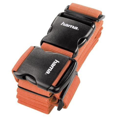 HAMA 2-WAY LUGGAGE STRAP, 5X200 CM/5X230 CM, ORANGE