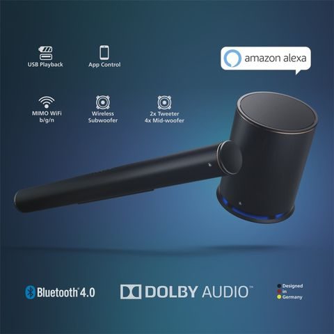 HAMA SMART SOUNDBAR SIRIUM4000ABT, WIRELESS SUBWOOFER / BLUETOOTH / ALEXA