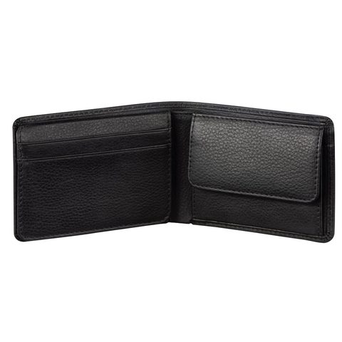 PÁNSKA KOŽENÁ PEŇAŽENKA S OCHRANOU DÁT CRYPTALOY H2C, HAMA 1923 AMSTERDAM, ČIERNA