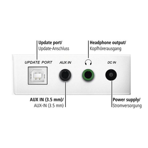 HAMA INTERNETOVÉ RÁDIO IR350M, INTERNET RÁDIO/MULTIROOM/APP OVLÁDÁNÍ UNDOK, BÍLÉ