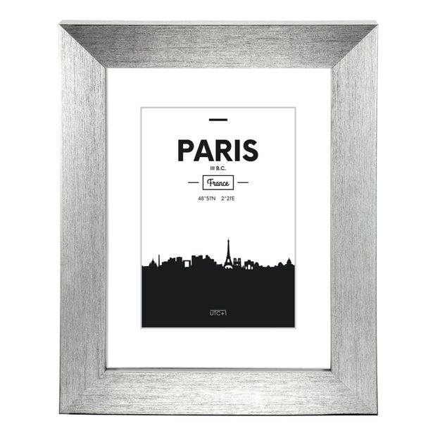 Hama Paris Plastic Frame, silver, 10 x 15 cm