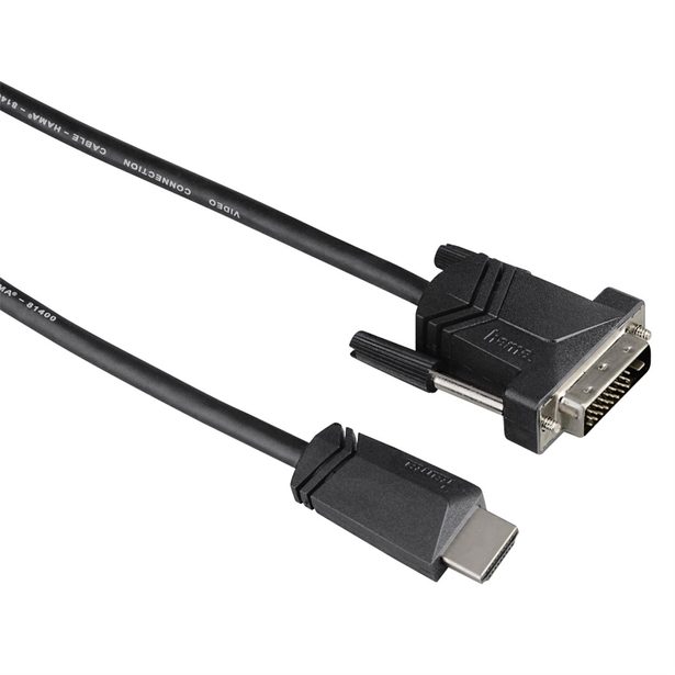Hama kabel HDMI vidlice - DVI-D vidlice, 1,5 m