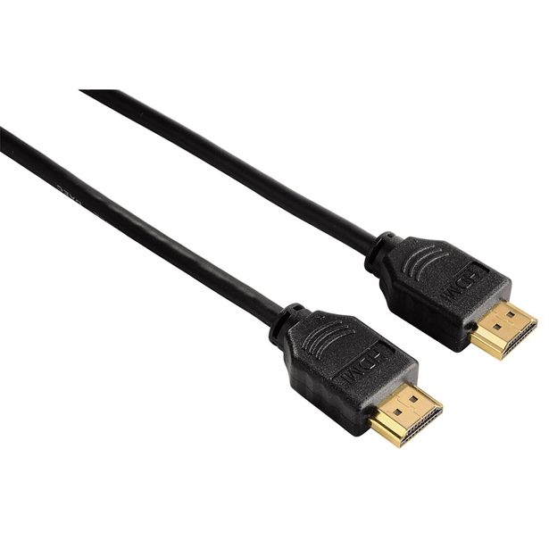 Hama HDMI kábel vidlica - vidlica, 3 m, pozlátený, Ethernet, nebalený