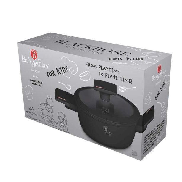 BERLINGERHAUS Kastrol s titanovým povrchem a poklicí pro děti 14 cm Monaco Collection BH-8285
