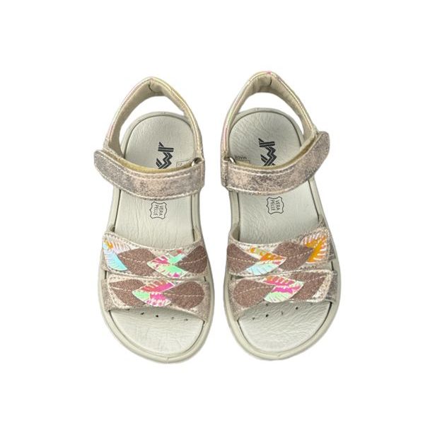 Dívčí letní boty, sandály IMAC - Růžovo-stříbrné