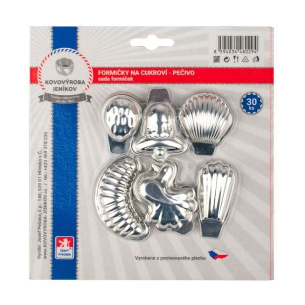 Nezařazeno FORMIČKA SADA FORMIČEK MINI 30 KS, POCÍN.PLECH_hamashop