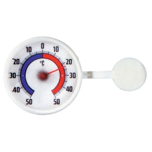 teploměr d 7,3cm okenní, kul.samolep.