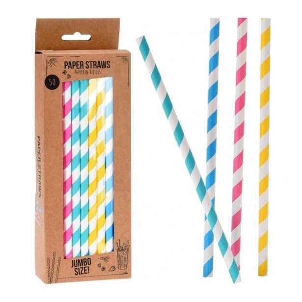 brčko d 8mm, 25cm, 50ks, PRUHY, PAPÍR