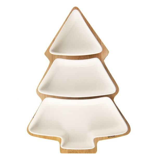 Miska ker.+bambus tác serv. set stromek WHITELINE