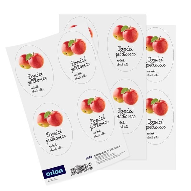 Samolepky na láhve Domácí jablkovice