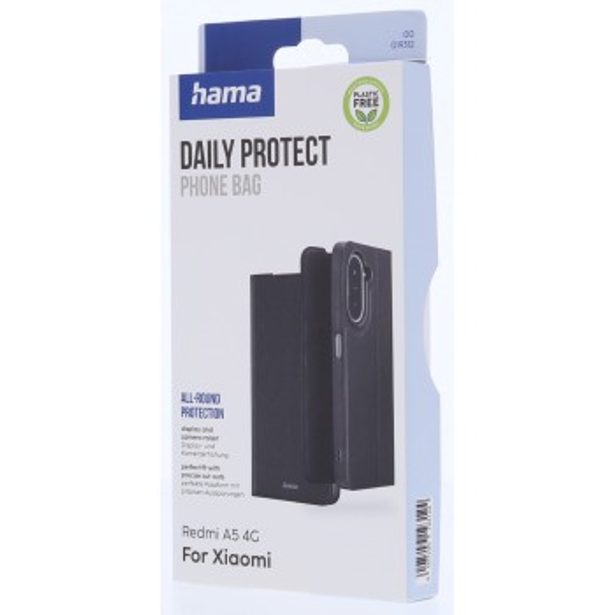 Hama Daily Protect, pouzdro-knížka pro Xiaomi Redmi A5 4G, funkce stojanu, černé