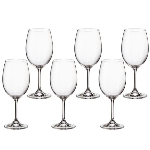 sklen. 450ml, 6ks, KLARA/SYLVIA červ.víno