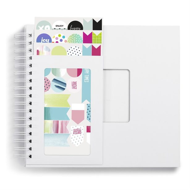 Hama kreativní set – spirálové album + 3 archy nálepek (deník DIY)