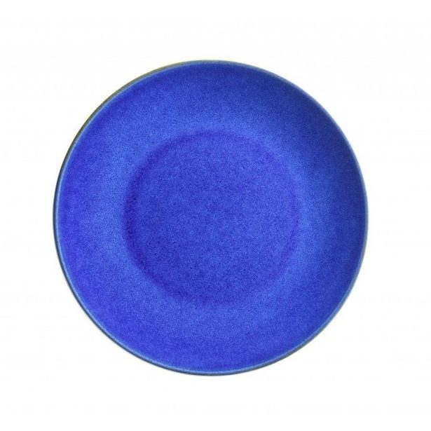 talíř d21,0cm dezertní, OSSIA-tm.modrý, keramika