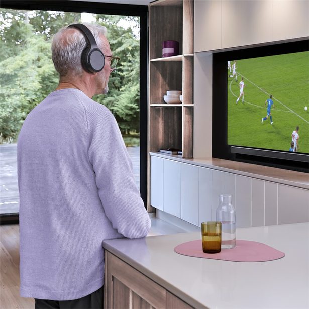 Hama bezdrátová TV sluchátka, USB 2,4 GHz vysílač, Bluetooth