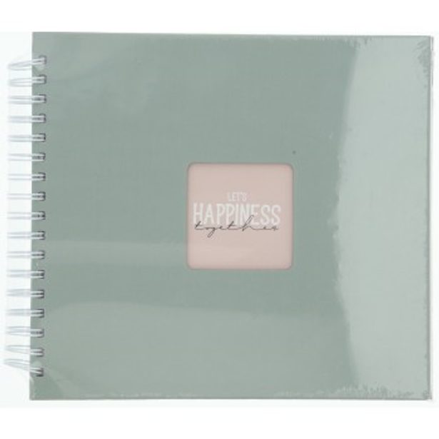 Hama album klasické spirálové FINE ART 28x24 cm, 50 stran, sage, bílé listy