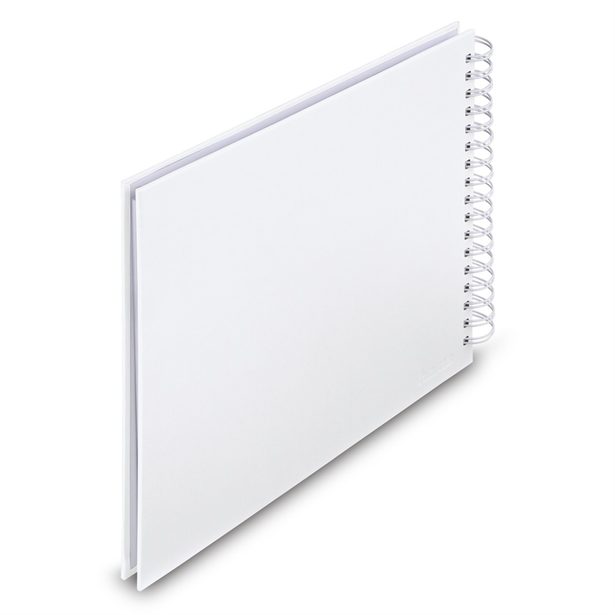 Hama album klasické spirálové FINE ART 28x24 cm, 50 stran, bílá, bílé listy