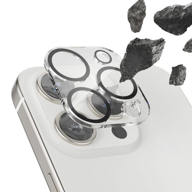 Hama Cam Protect, ochranné sklo fotoaparátu pro Apple iPhone 16 Pro/16 Pro Max, průhledné